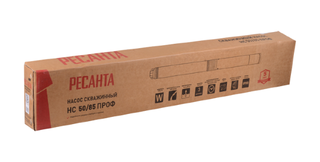Скважинный насос Ресанта НС 50/85 Проф (d.75 mm, кабель 50 м) в Казани