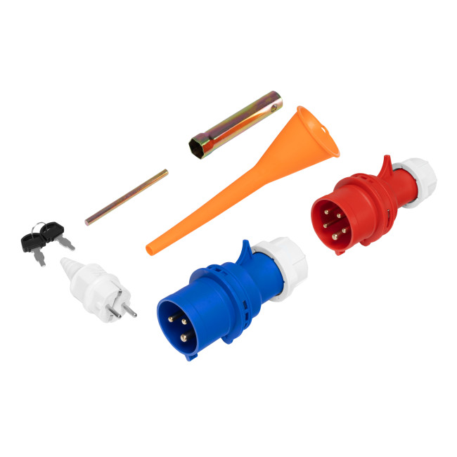 Генератор бензиновый PS 90 ED-3, 9.0 кВт, переключение режима 230 В/400 В, 25 л, электростартер Denzel в Казани