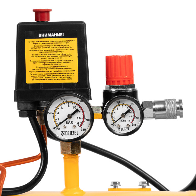 Компрессор воздушный DKV2200/100, Х-PRO 2.2 кВт, 400 л/мин, 100л Denzel в Казани