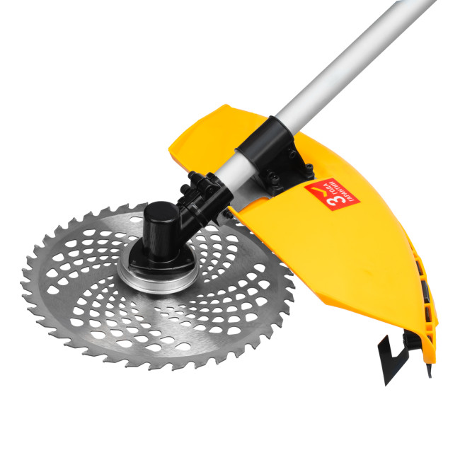 Триммер бензиновый DT-52E, 52 см3, неразъемная штанга, электростартер, состоит из 2 частей Denzel в Казани