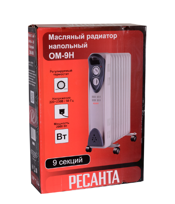 Масляный радиатор РЕСАНТА ОМ-9Н в Казани