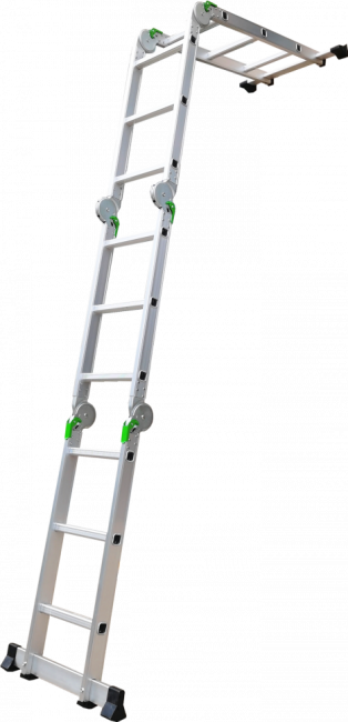 Лестница трансформер алюминиевая 4x4 TM-504 ПРОФФ в Казани