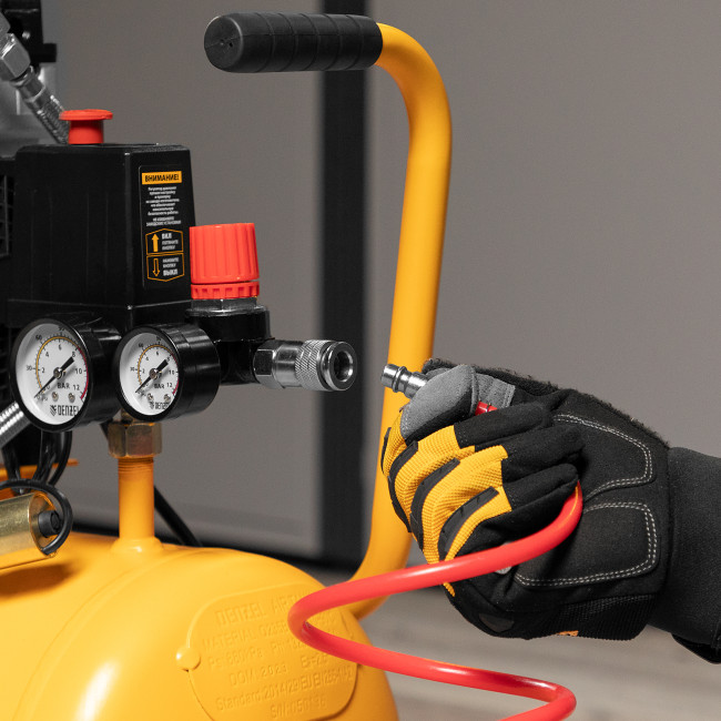 Компрессор DLS950/24 безмаслянный малошумный 950 Вт, 165 л/мин, ресивер 24 л Denzel в Казани Компрессор DLS950/24 безмаслянный малошумный 950 Вт, 165 л/мин, ресивер 24 л Denzel в Казани