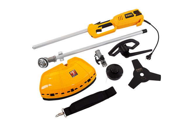 Триммер электрический TE-1220, 1200 Вт, 380 мм, катушка, диск, разборная штанга Denzel в Казани Триммер электрический TE-1220, 1200 Вт, 380 мм, катушка, диск, разборная штанга Denzel в Казани