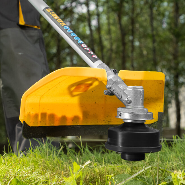 Триммер электрический TE-1220, 1200 Вт, 380 мм, катушка, диск, разборная штанга Denzel в Казани Триммер электрический TE-1220, 1200 Вт, 380 мм, катушка, диск, разборная штанга Denzel в Казани