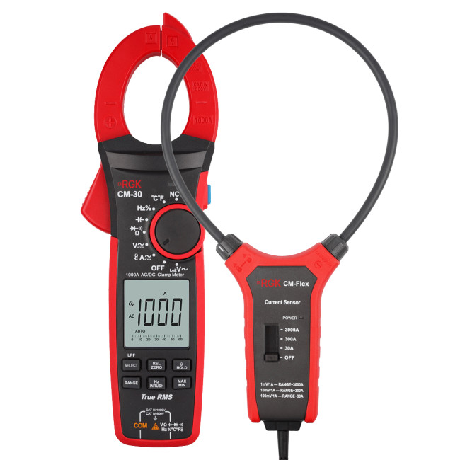 Токоизмерительные клещи RGK CM-30 + Токовый датчик RGK CM-Flex в Казани