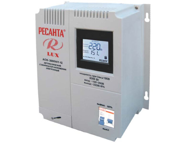 Стабилизатор напряжения серии LUX РЕСАНТА АСН-3000Н/1-Ц в Казани
