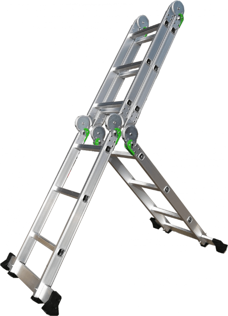 Лестница трансформер алюминиевая 4x5 ТАЛМЕТ/TALMET TM-505 в Казани