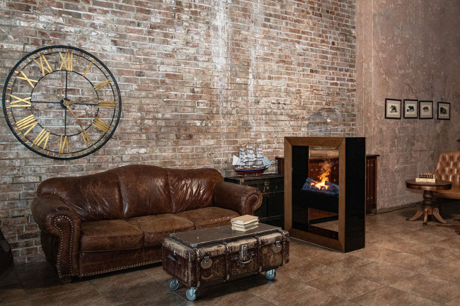 Каминокомплект Boxx - Орех с очагом Cassette 600 NH в Казани