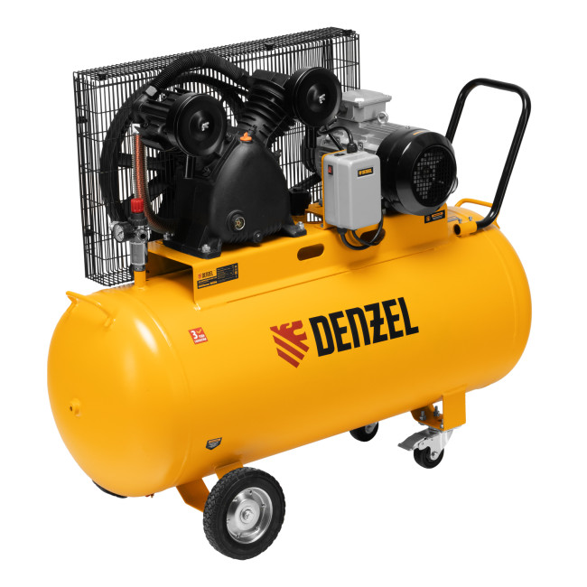 Компрессор воздушный рем. привод BCV 4000-T/200, 4,0 кВт, 200 литров, 690 л/мин Denzel в Казани