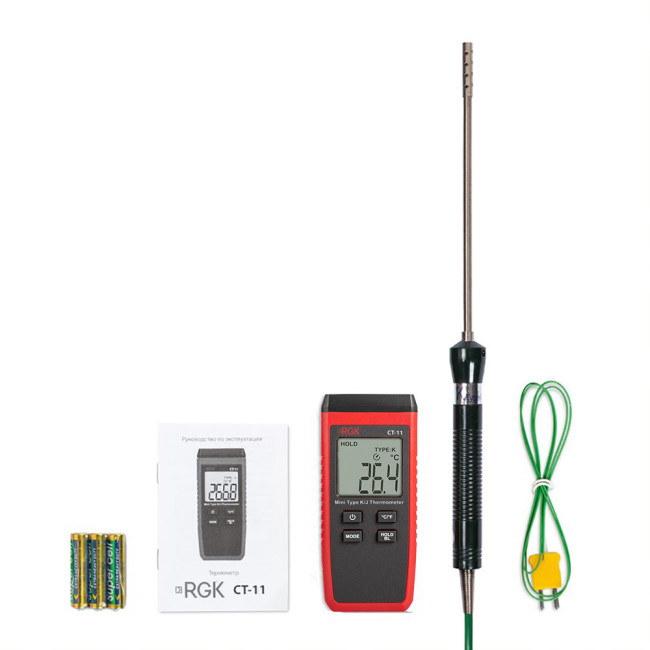 Термометр RGK CT-11 с зондом температуры воздуха TR-10A в Казани