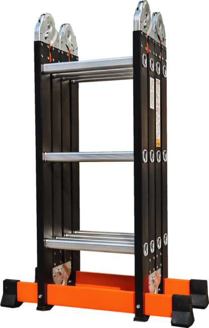 Лестница трансформер стальная, алюминиевые ступени 4x4 TM-504С в Казани