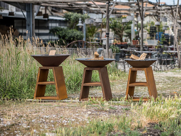 Уличный гриль Coeo TRIO 82 - CORTEN в Казани