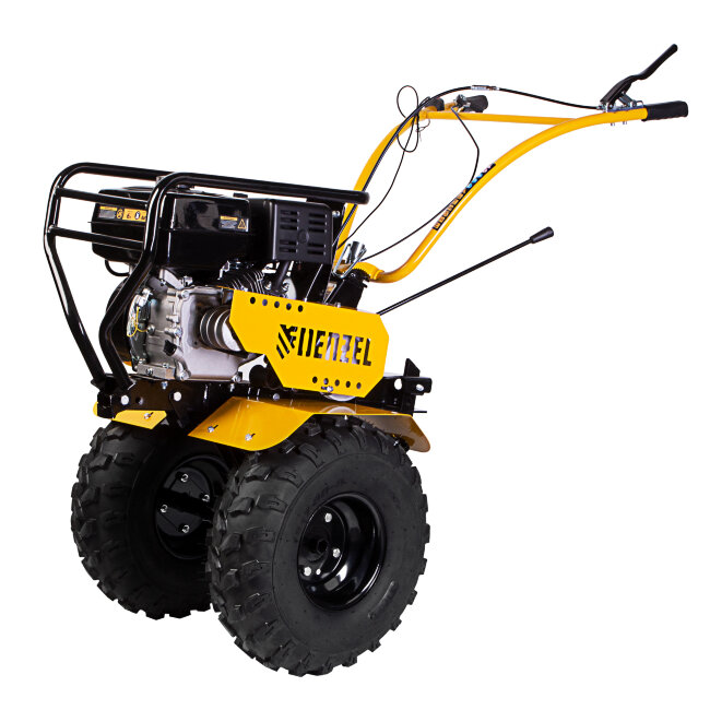 Мотоблок DPT-370-PRO, 7 л.с, ременное сцепление, ширина 90 см, глубина 35 см, фрез 3 х 4, ШОМ, передачи 4В/2Н Denzel в Казани