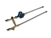 Смесительные узлы для водяных калориферов без байпаса с гибкими подводками