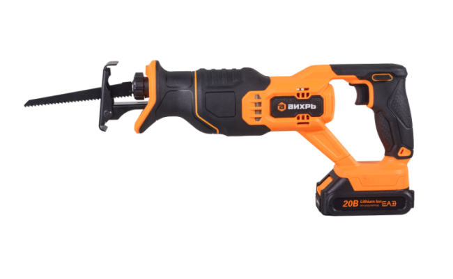 Сабельная пила аккумуляторная Вихрь АСП-20Li (в комплекте 1 АКБ и ЗУ) в Казани Сабельная пила аккумуляторная Вихрь АСП-20Li (в комплекте 1 АКБ и ЗУ) в Казани