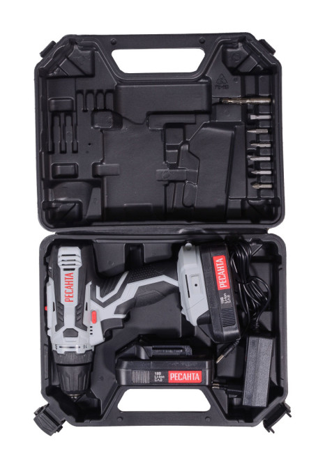 Дрель-шуруповерт аккумуляторная ДА-18-2ЛК Ресанта в Казани Дрель-шуруповерт аккумуляторная ДА-18-2ЛК Ресанта в Казани