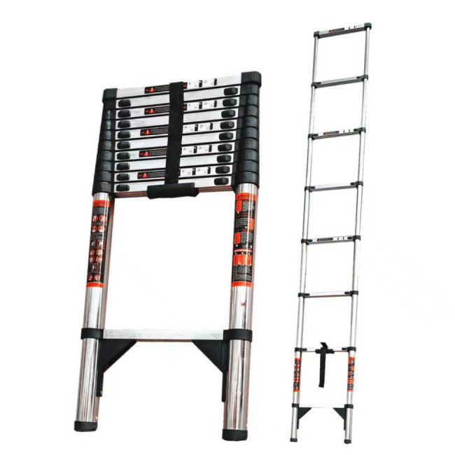 Лестница телескопическая 3,1 м TM-1031СС (нержавеющая сталь) в Казани Лестница телескопическая 3,1 м TM-1031СС (нержавеющая сталь) в Казани