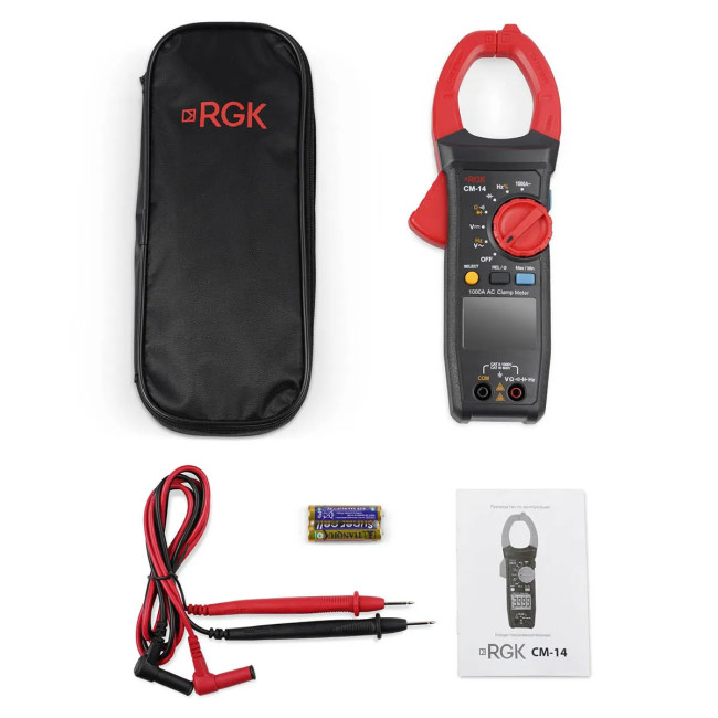 Токоизмерительные клещи RGK CM-14 с поверкой в Казани Токоизмерительные клещи RGK CM-14 с поверкой в Казани