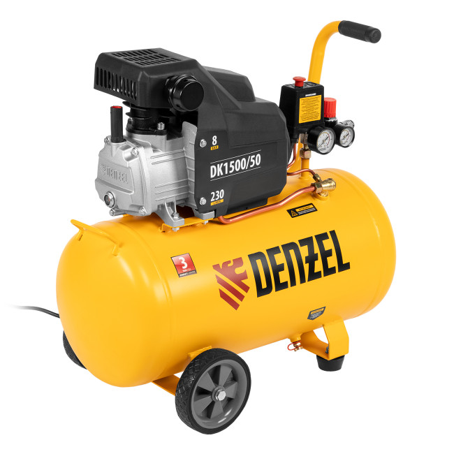 Компрессор воздушный DK1500/50, Х-PRO 1.5 кВт, 230 л/мин, 50 л Denzel в Казани Компрессор воздушный DK1500/50, Х-PRO 1.5 кВт, 230 л/мин, 50 л Denzel в Казани