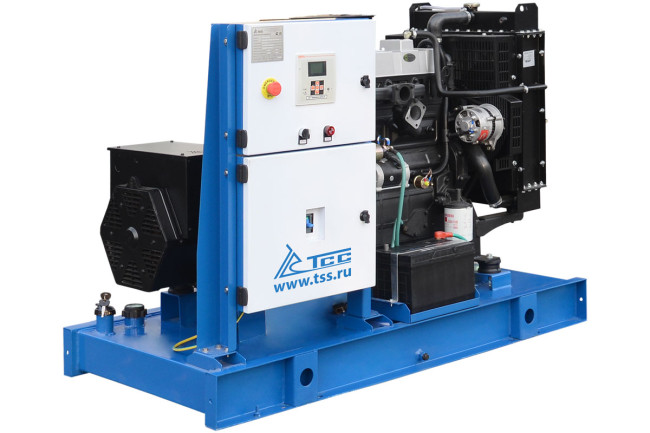Дизельный генератор ТСС ЭД-24-Т400 с АВР в погодозащитном кожухе на прицепе в Казани