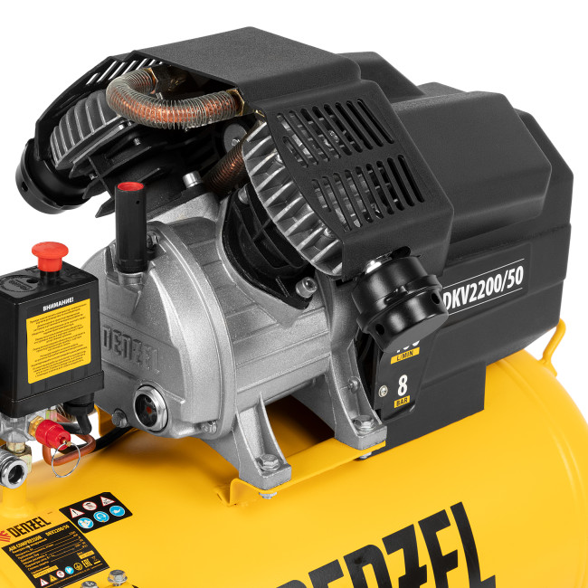 Компрессор воздушный DKV2200/50, Х-PRO 2.2 кВт, 400 л/мин, 50 л Denzel в Казани