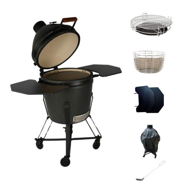 Керамический гриль Coeo Quatro L с тележкой в Казани Керамический гриль Coeo Quatro L с тележкой в Казани