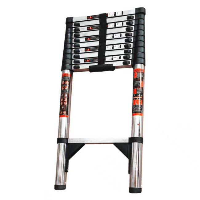 Лестница телескопическая 5м TM-1051СC (нержавеющая сталь) в Казани Лестница телескопическая 5м TM-1051СC (нержавеющая сталь) в Казани