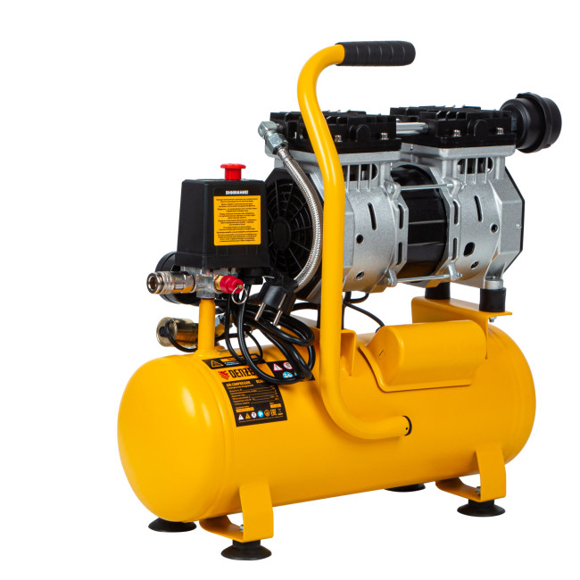 Компрессор DLS650/10 безмаслянный малошумный 650 Вт, 120 л/мин, ресивер 10 л Denzel в Казани Компрессор DLS650/10 безмаслянный малошумный 650 Вт, 120 л/мин, ресивер 10 л Denzel в Казани