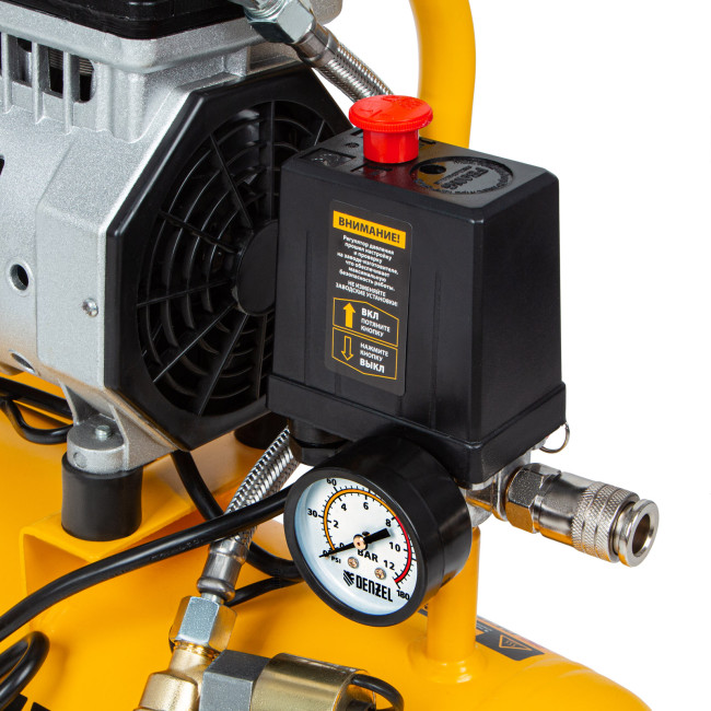 Компрессор DLS650/10 безмаслянный малошумный 650 Вт, 120 л/мин, ресивер 10 л Denzel в Казани Компрессор DLS650/10 безмаслянный малошумный 650 Вт, 120 л/мин, ресивер 10 л Denzel в Казани