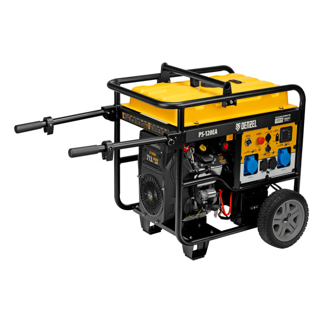 Генератор бензиновый PS-120EA, 12 кВт,230 В, 40л, разъём ATS,эл.старт Denzel в Казани Генератор бензиновый PS-120EA, 12 кВт,230 В, 40л, разъём ATS,эл.старт Denzel в Казани