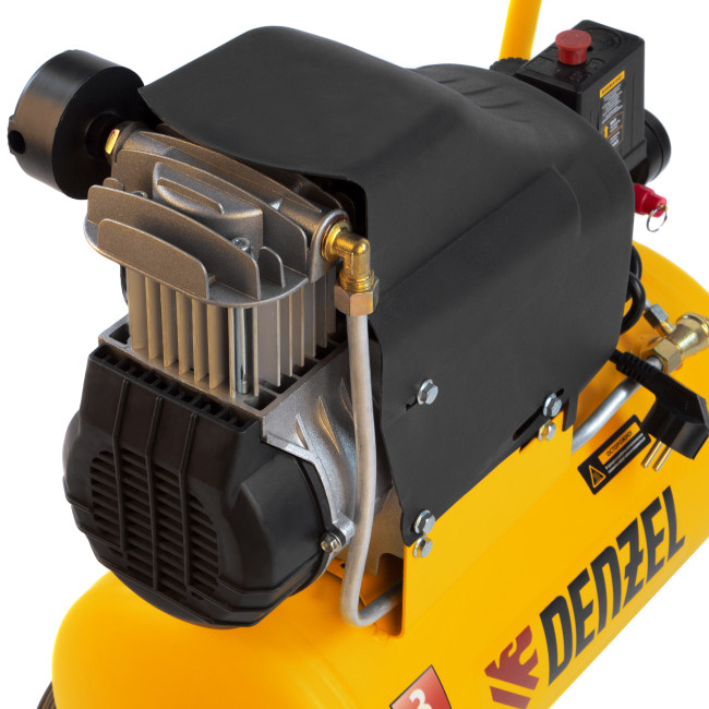 Компрессор воздушный DLC1300/24 безмасляный 1.3 кВт, 24 литра, 206 л/мин Denzel в Казани