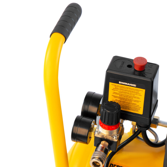 Компрессор воздушный DLC1300/24 безмасляный 1.3 кВт, 24 литра, 206 л/мин Denzel в Казани