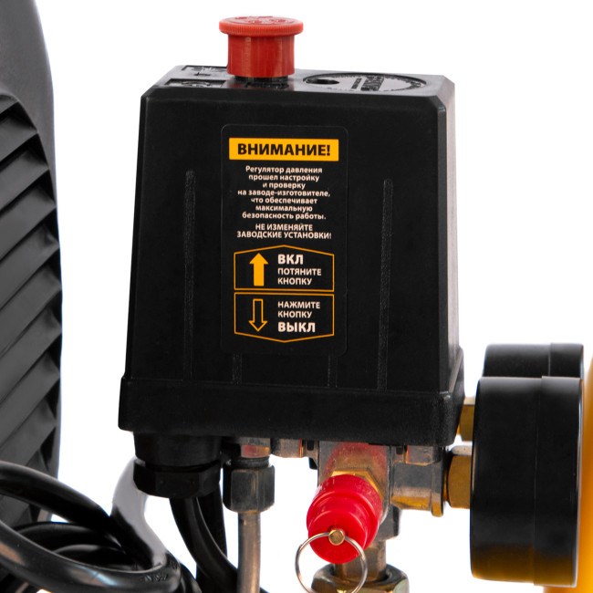 Компрессор воздушный DLC1300/24 безмасляный 1.3 кВт, 24 литра, 206 л/мин Denzel в Казани