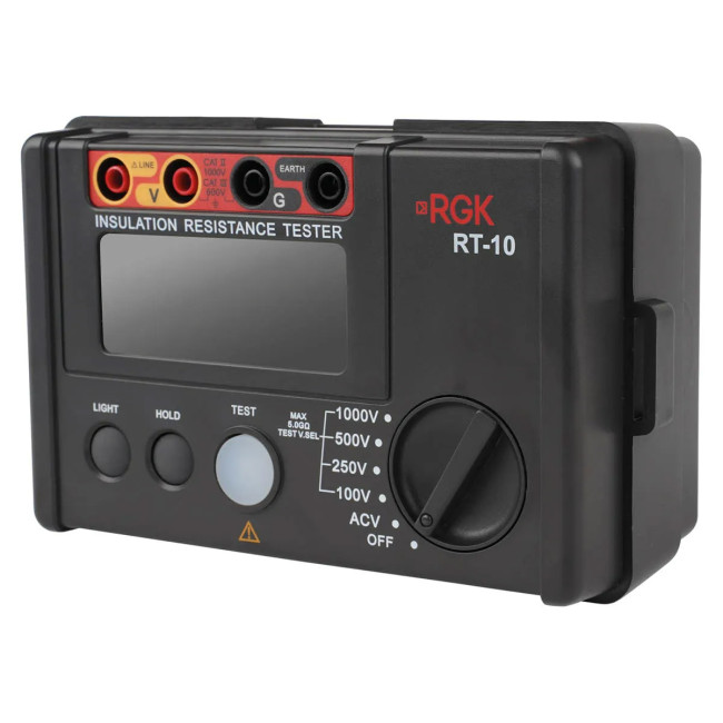 Цифровой мегаомметр RGK RT-10 с поверкой в Казани