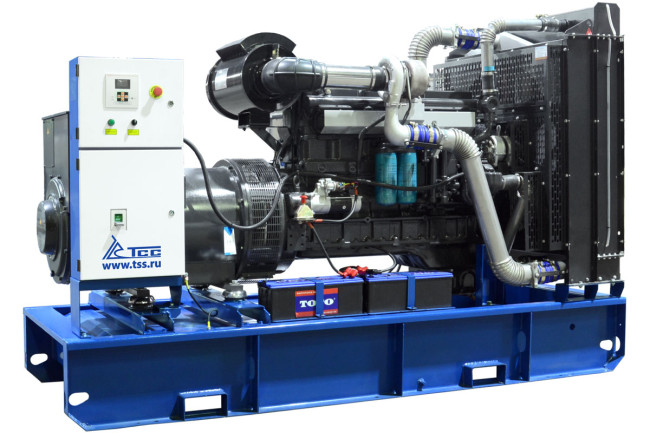 Дизельный генератор ТСС АД-250С-Т400 в погодозащитном кожухе с АВР в Казани