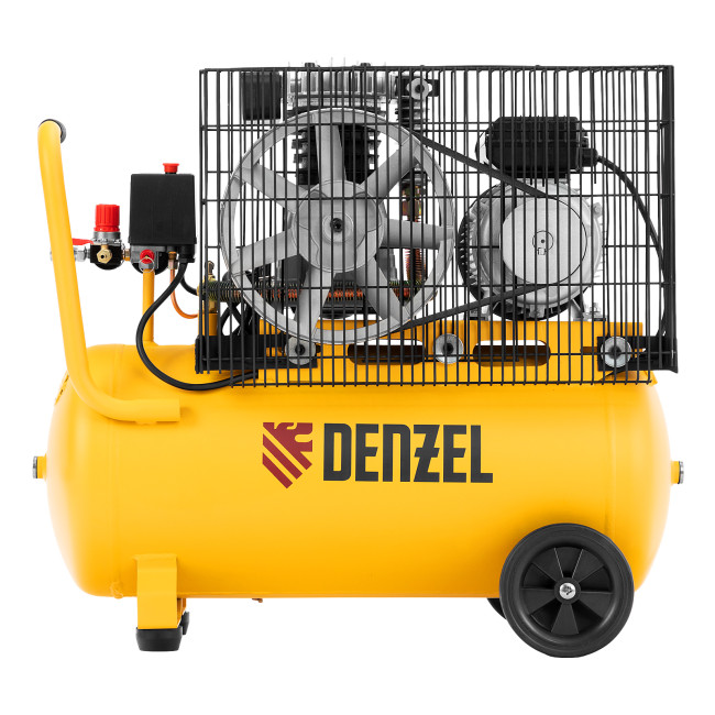 Компрессор воздушный BCI2300/50, ременный привод, 2.3 кВт, 50 литров, 400 л/мин Denzel в Казани