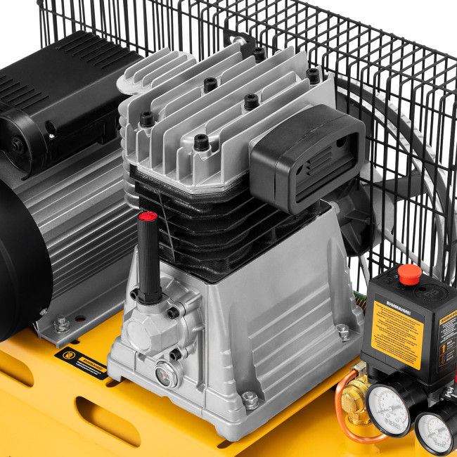 Компрессор воздушный BCI2300/50, ременный привод, 2.3 кВт, 50 литров, 400 л/мин Denzel в Казани