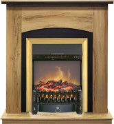 Каминокомплект Barcelona (Разборный) - Дуб галифакс с очагом Fobos FX M Brass