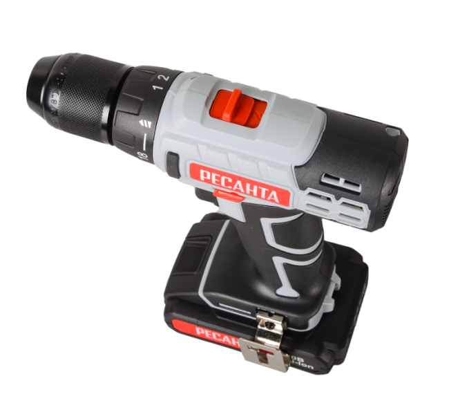 Дрель-шуруповерт аккумуляторная Ресанта ДА-20-2ЛК (2,0 А/ч) в Казани