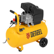 Компрессор воздушный, прямой привод DC1500/50, 1.5 кВт, 50 литров, 220 л/мин Denzel Компрессор воздушный, прямой привод DC1500/50, 1.5 кВт, 50 литров, 220 л/мин Denzel