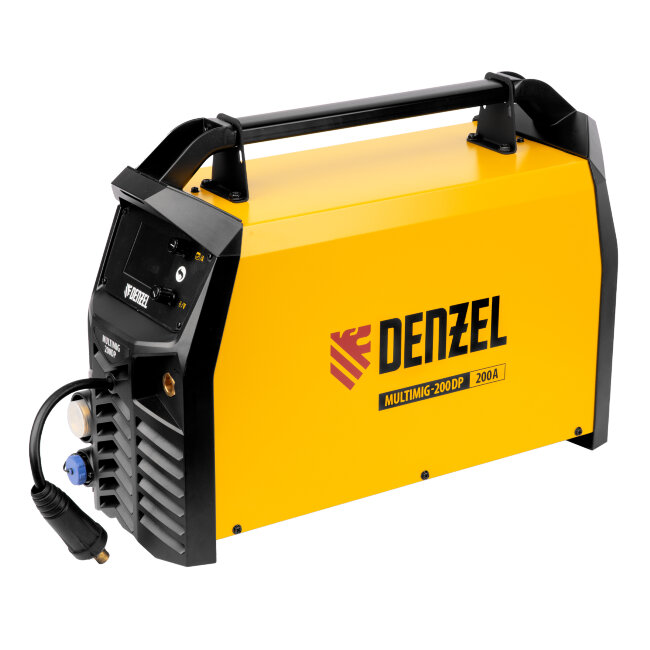 Аппарат инвертор. полуавтомат. сварки MultiMIG-200DP Synergy Double Pulse, 200 А, ПВ 80% Denzel в Казани