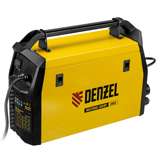 Аппарат инвертор. полуавтомат. сварки MultiMIG-200DP Synergy Double Pulse, 200 А, ПВ 80% Denzel в Казани