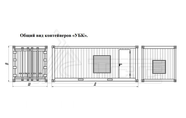 Контейнер Север УБК-6В базовая комплектация (на базе морского контейнера) в Казани