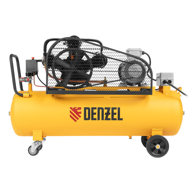 Компрессор воздушный BCW3000-T/100, ременный привод, 3.0 кВт, 100 литров, 520 л/мин Denzel в Казани
