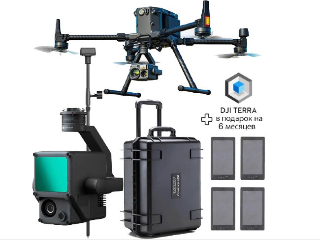 Квадрокоптер с лидаром DJI Matrice 300 RTK Combo комплект в Казани