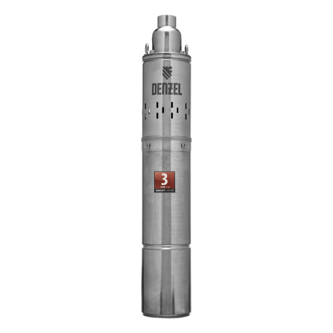 Скважинный насос DWS-4-100, винтовой, диаметр 4", 800 Вт, 1700 л/ч, напор 100 м Denzel в Казани