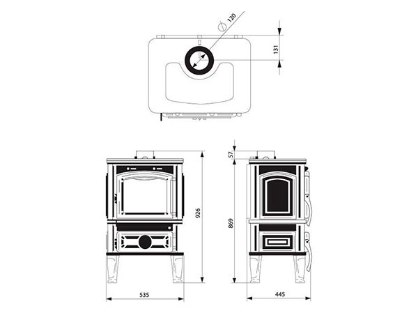 Печь-камин Ferguss Lawa Lux в Казани
