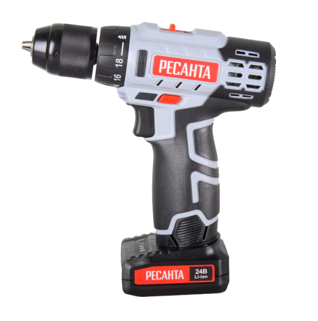 Дрель-шуруповерт аккумуляторная ДА-24-2ЛК Ресанта в Казани Дрель-шуруповерт аккумуляторная ДА-24-2ЛК Ресанта в Казани