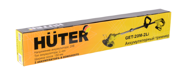 Аккумуляторный триммер GET-20M-Li Huter (в комплекте 1 АКБ и ЗУ) в Казани Аккумуляторный триммер GET-20M-Li Huter (в комплекте 1 АКБ и ЗУ) в Казани